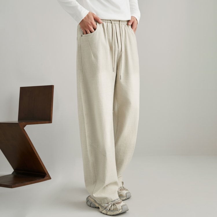 Men Streetwear Fashion Loose Casual Sport Pants, Vintage Washed Cotton Cargo Pant, Cityboy Trousers Joggers Sweatpants