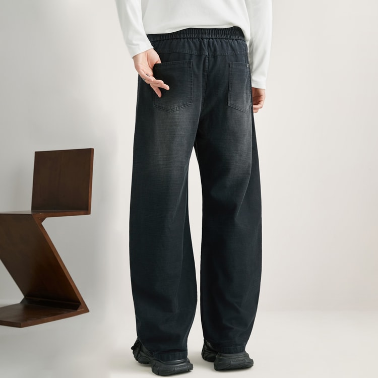 Men Streetwear Fashion Loose Casual Sport Pants, Vintage Washed Cotton Cargo Pant, Cityboy Trousers Joggers Sweatpants