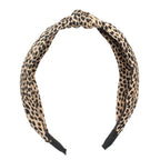 Leopard Print Knotted Headband Women Fabric Hair Accessories