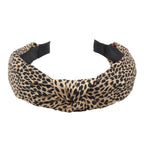 Leopard Print Knotted Headband Women Fabric Hair Accessories