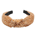 Leopard Print Knotted Headband Women Fabric Hair Accessories