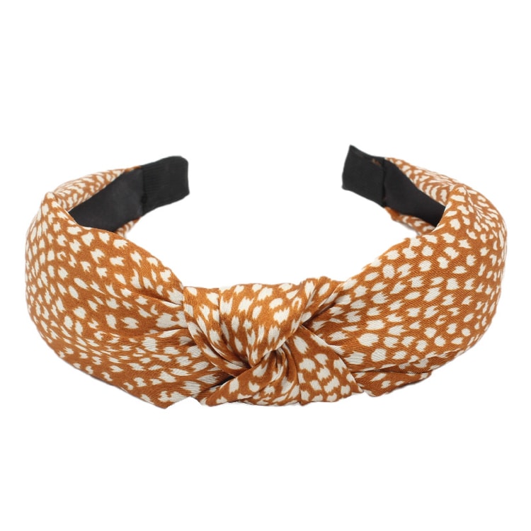 Leopard Print Knotted Headband Women Fabric Hair Accessories