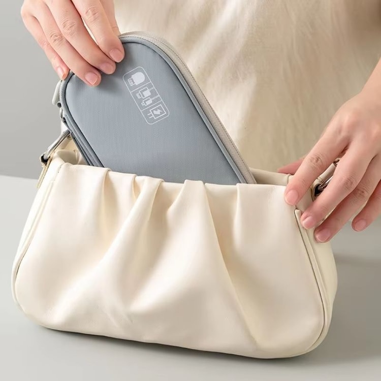 Portable Travel Accessories Organizer Pouch - Small Electronics Storage Bag