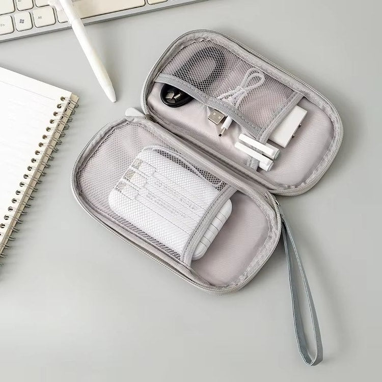 Portable Travel Accessories Organizer Pouch - Small Electronics Storage Bag