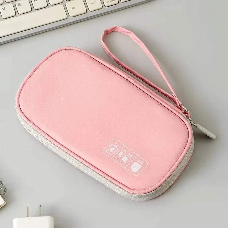 Portable Travel Accessories Organizer Pouch - Small Electronics Storage Bag