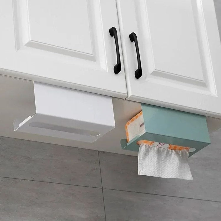Under Cabinet Paper Towel Holder Desk Kitchen Accessories