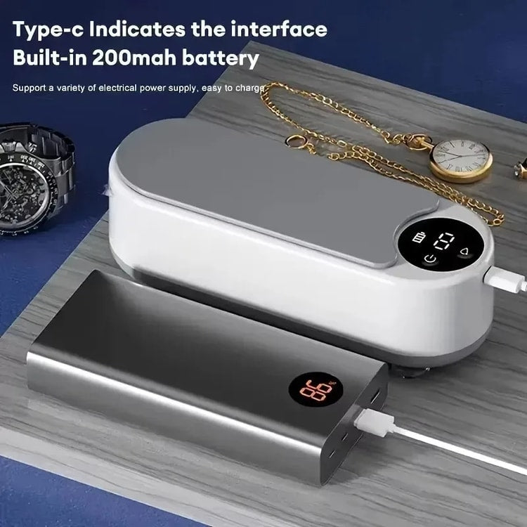 Wireless Ultrasonic Glasses Cleaner for Eyewear, Jewelry & Accessories