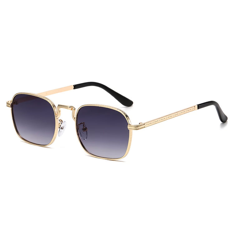 Vintage Square Metal Sunglasses Retro Designer Sunglasses for Men & Women