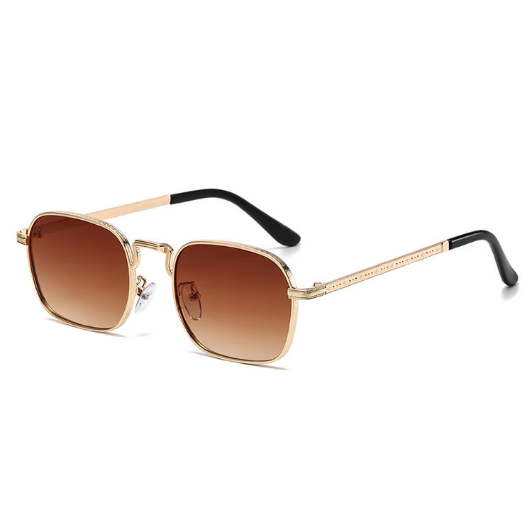 Vintage Square Metal Sunglasses Retro Designer Sunglasses for Men & Women